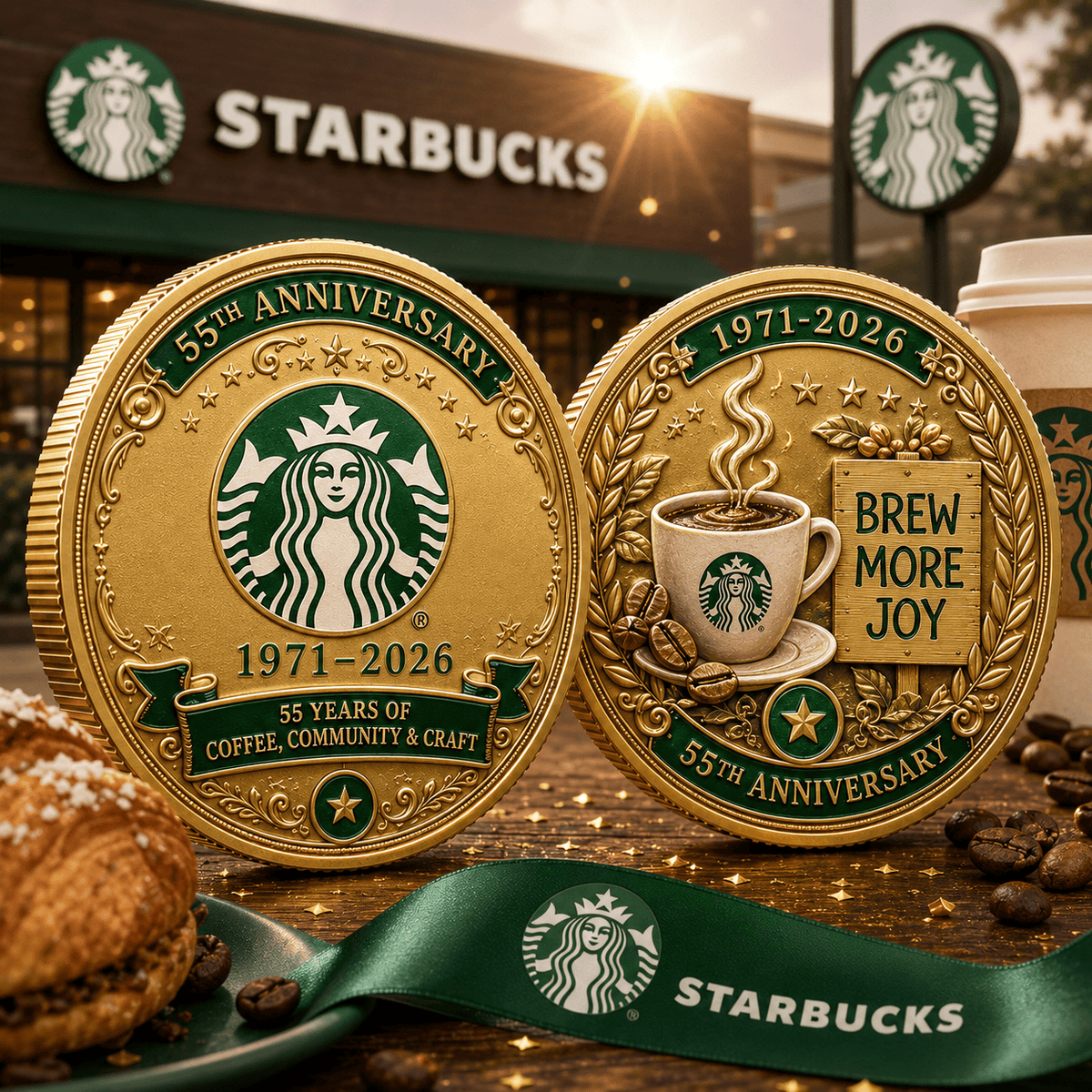 Strbcks 55th Anniversary Commemorative Coin