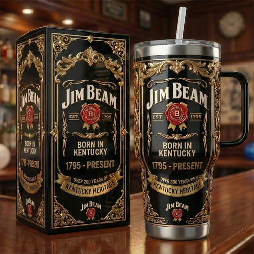 Jm Bm EST. 1795 Insulated Tumbler 30oz , Jm Bm Tumbler 40oz