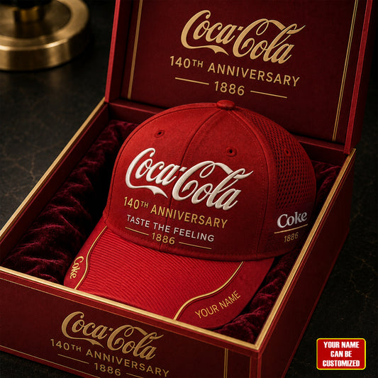 Personalized Cola 140th Anniversary Cap V31, Cola Taste The Feeling Vintage Cap