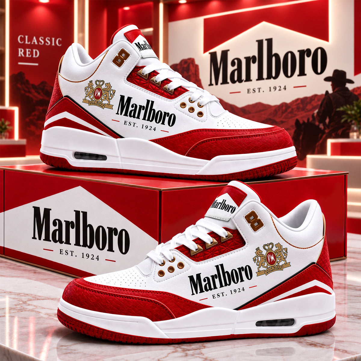 Marlbor Classic AJ3 Custom Sneaker