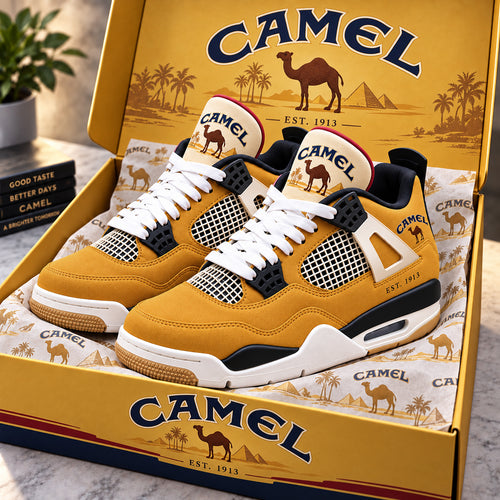 Camel EST. 1913 AJ4 Custom Sneaker