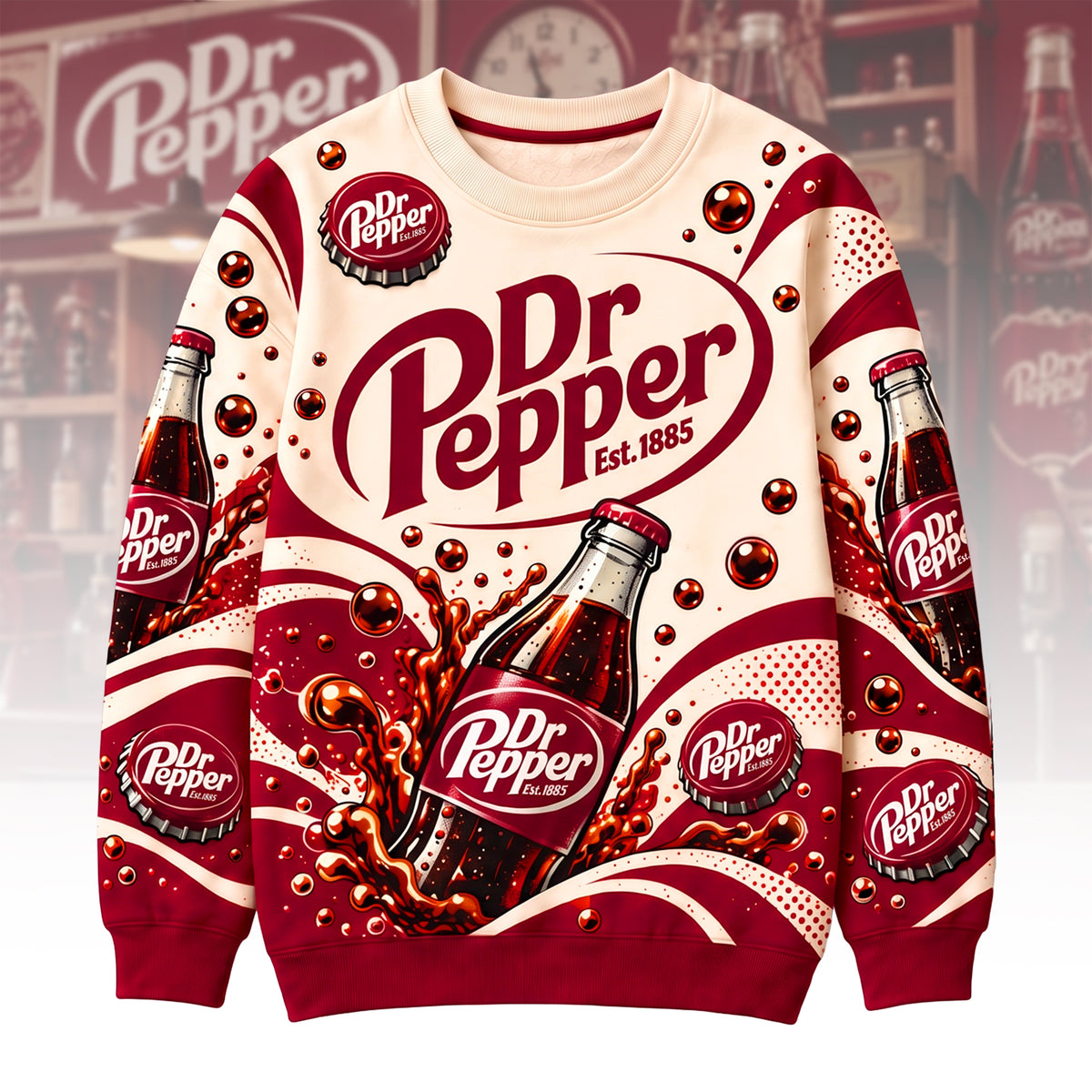 Dr Pepper EST. 1885 Unisex Sweatshirt And Sweatpant Set