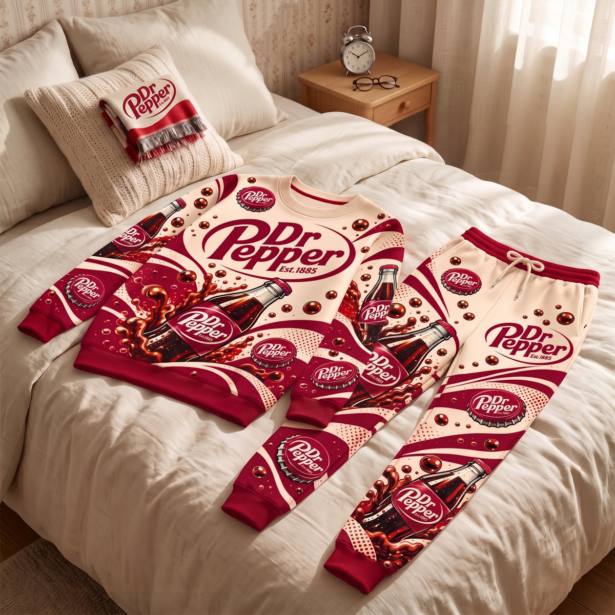 Dr Pepper EST. 1885 Unisex Sweatshirt And Sweatpant Set