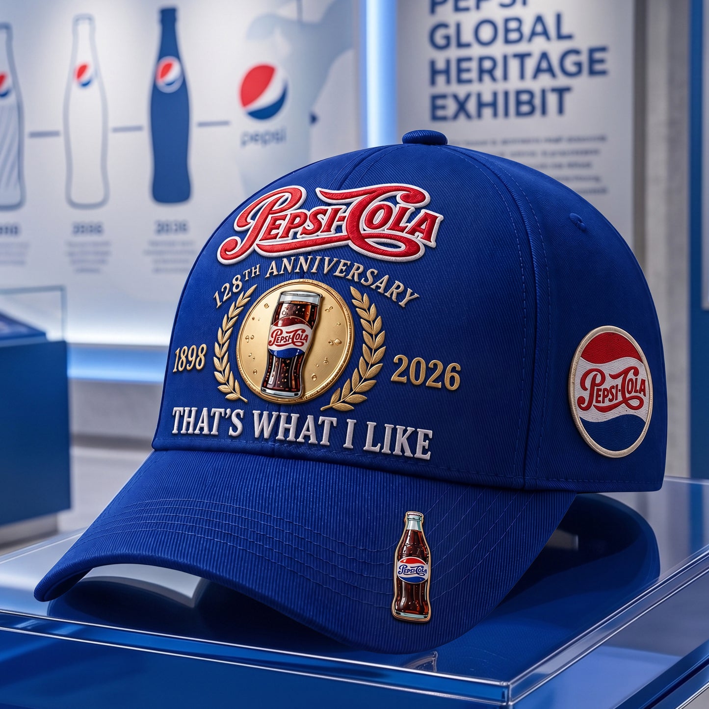 Pepsi 128th Anniversary Cap , Pepsi Vintage Cap