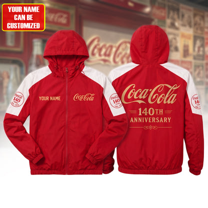 Personalized Cola 140th Anniversary Windproof Rush Jacket V2