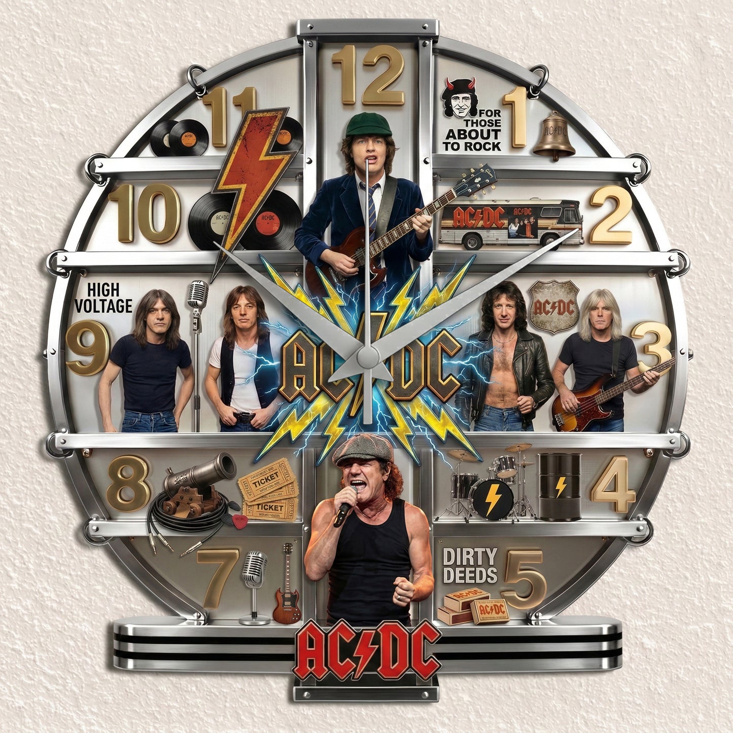 AC Home Decorative 3D Visual Effect Acrylic Wall Clock