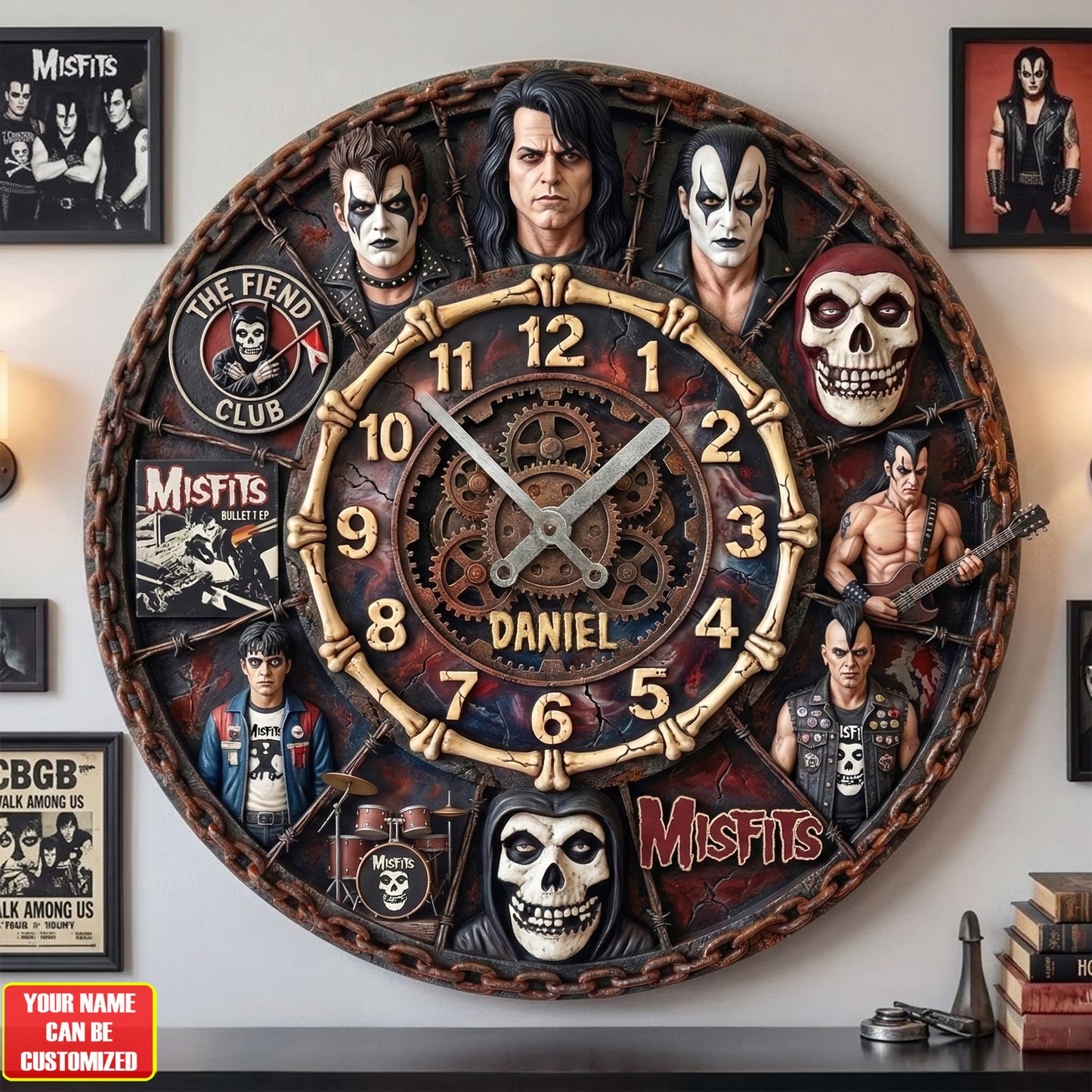 Mf Home Decorative 3D Visual Effect Acrylic Wall Clock