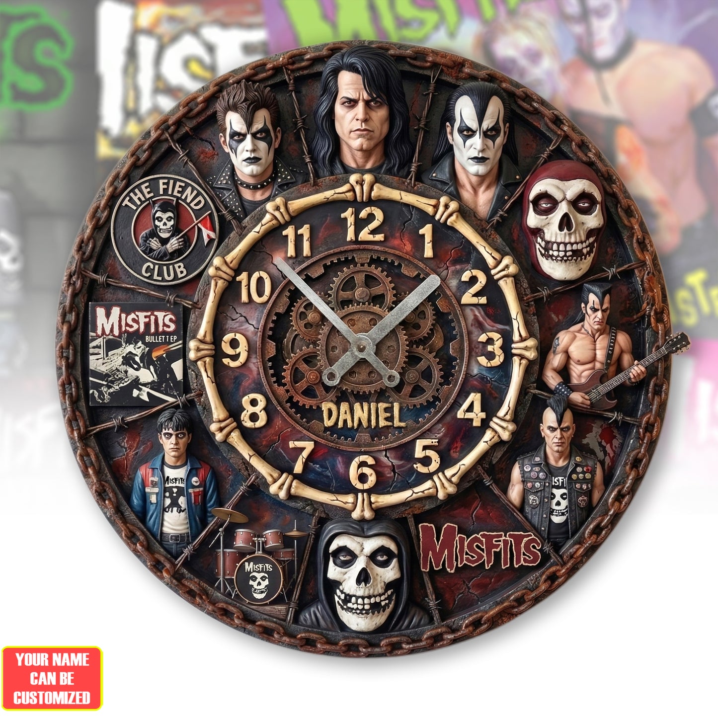 Mf Home Decorative 3D Visual Effect Acrylic Wall Clock