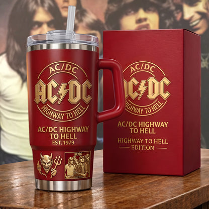AC Highway To Hell Insulated Tumbler 30oz , AC Tumbler 40oz