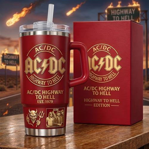 AC Highway To Hell Insulated Tumbler 30oz , AC Tumbler 40oz