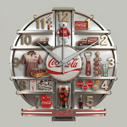 Cola Home Decorative 3D Visual Effect Acrylic Wall Clock