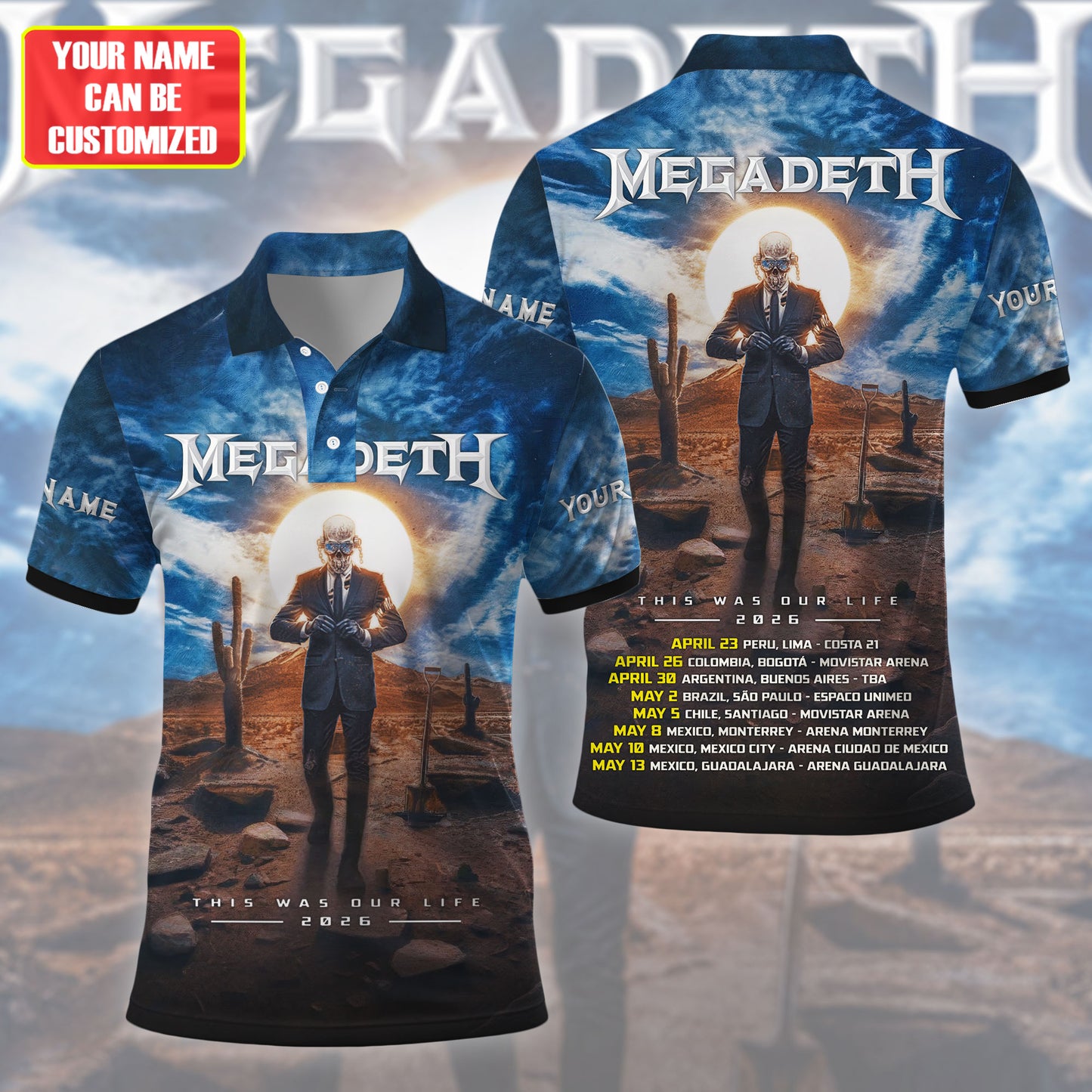 Personalized MGD Tour 2026 3D All Over Printed Unisex Shirt