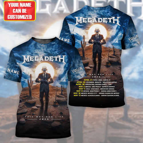 Personalized MGD Tour 2026 3D All Over Printed Unisex Shirt