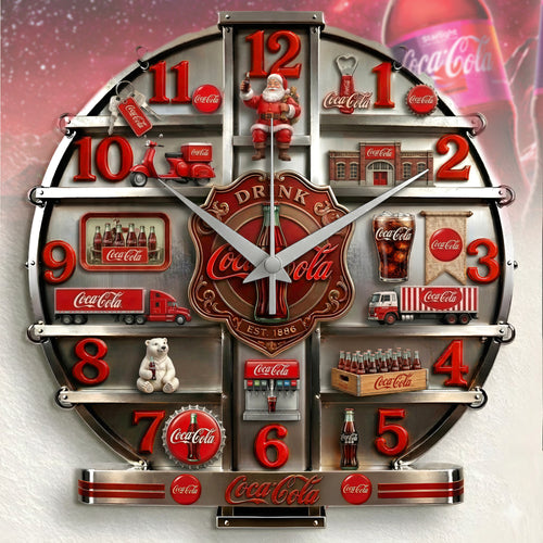 Cola Home Decorative 3D Visual Effect Acrylic Wall Clock V2