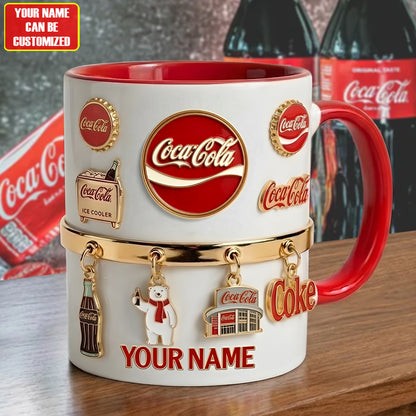 Cola Drinks Accent Mug , Cream Mug Gifts , Holiday Gifts