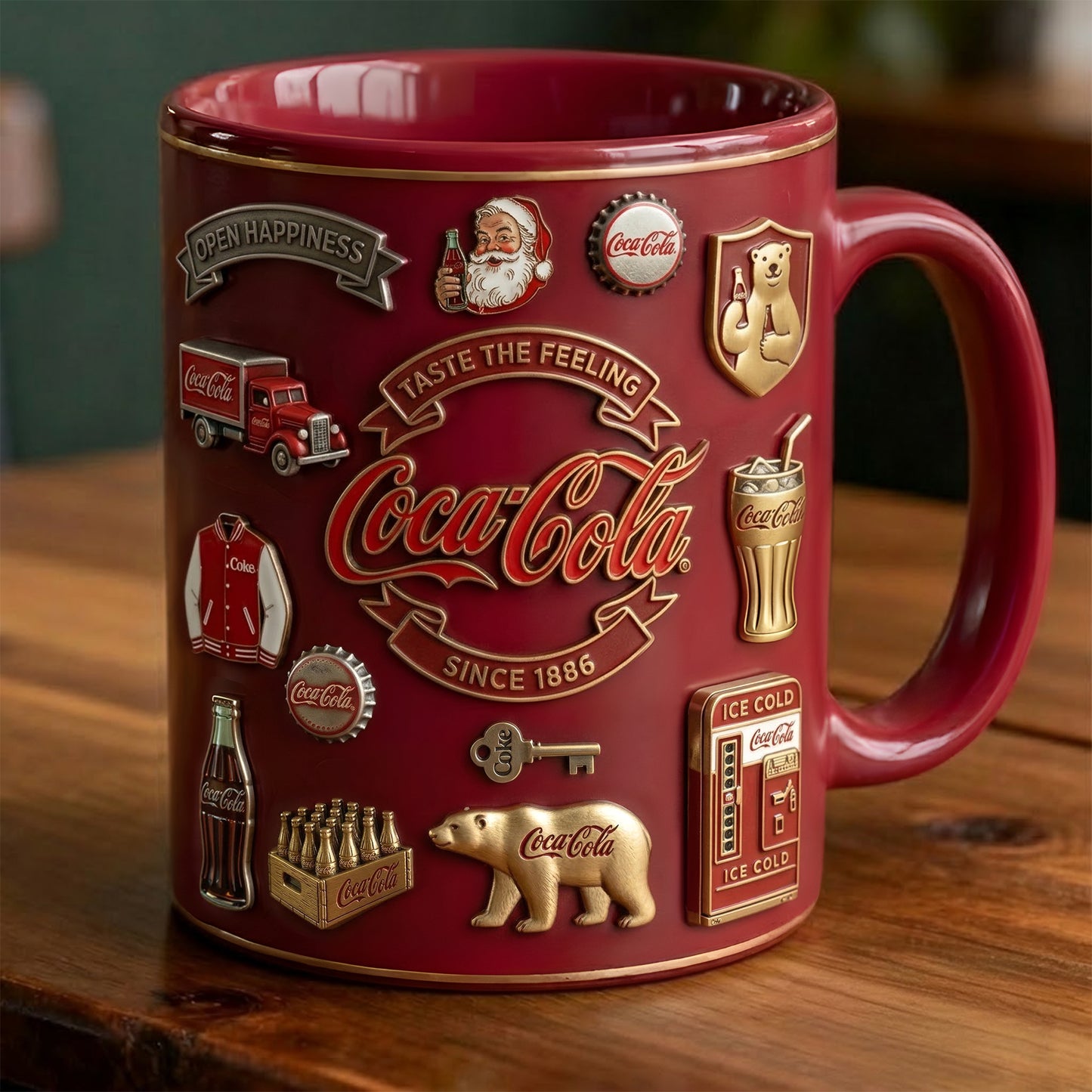 Cola Est 1886 Accent Mug , Cream Mug Gifts , Holiday Gifts