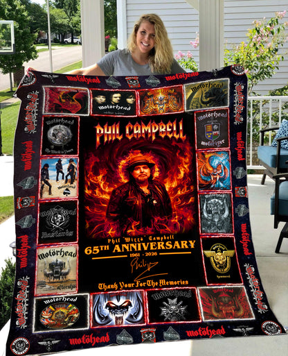 MH Phil Campbell Thank You For The Memories 3D Fleece Blanket (1961-2026)