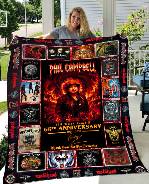 MH Phil Campbell Thank You For The Memories 3D Fleece Blanket (1961-2026)