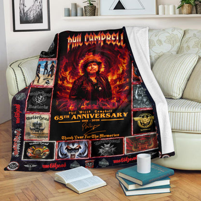 MH Phil Campbell Thank You For The Memories 3D Fleece Blanket (1961-2026)