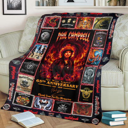 MH Phil Campbell Thank You For The Memories 3D Fleece Blanket (1961-2026)