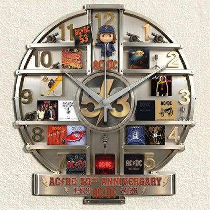 AC Albums Home Decorative 3D Visual Effect Acrylic Wall Clock