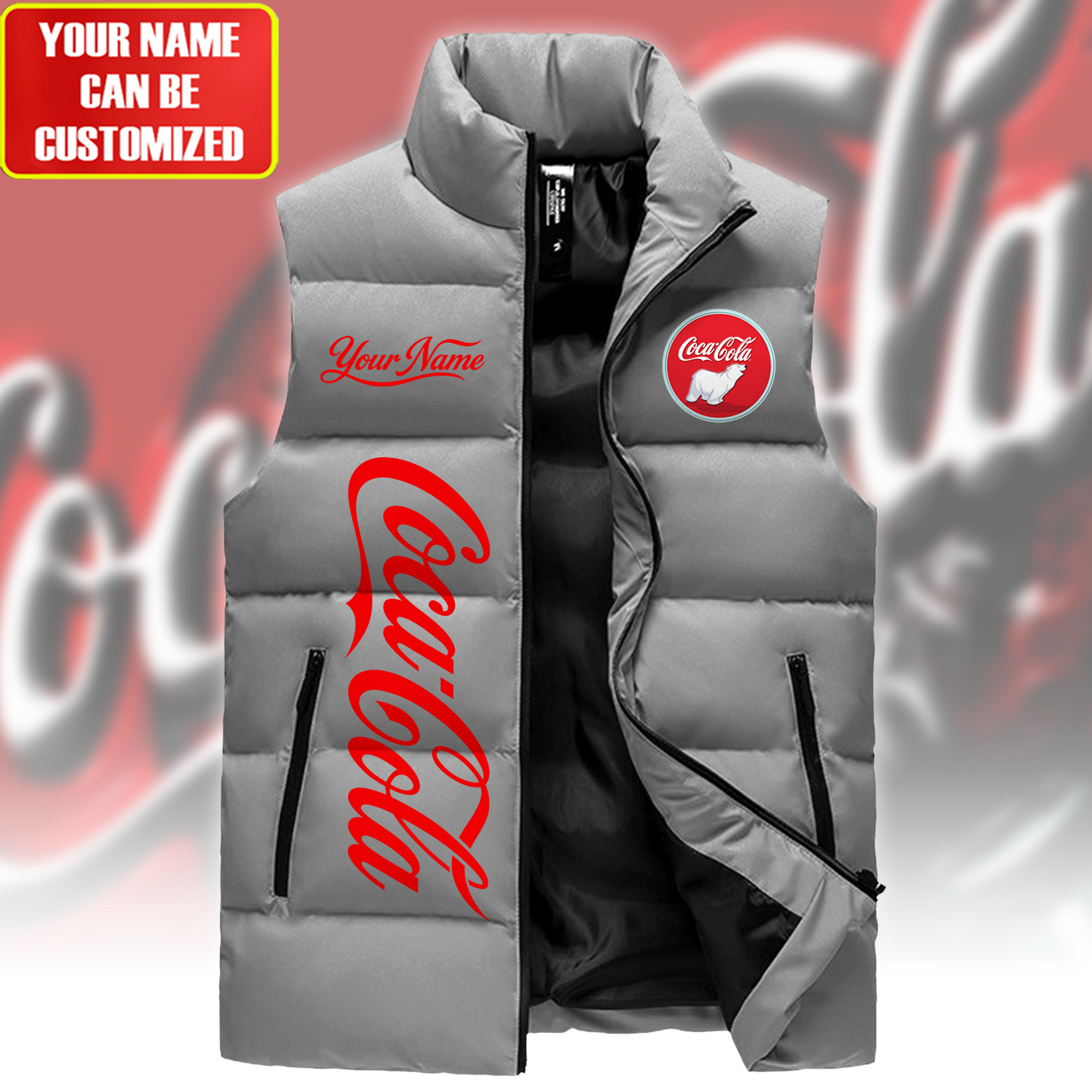 Cola Sleeveless Windproof Puffer Jacket