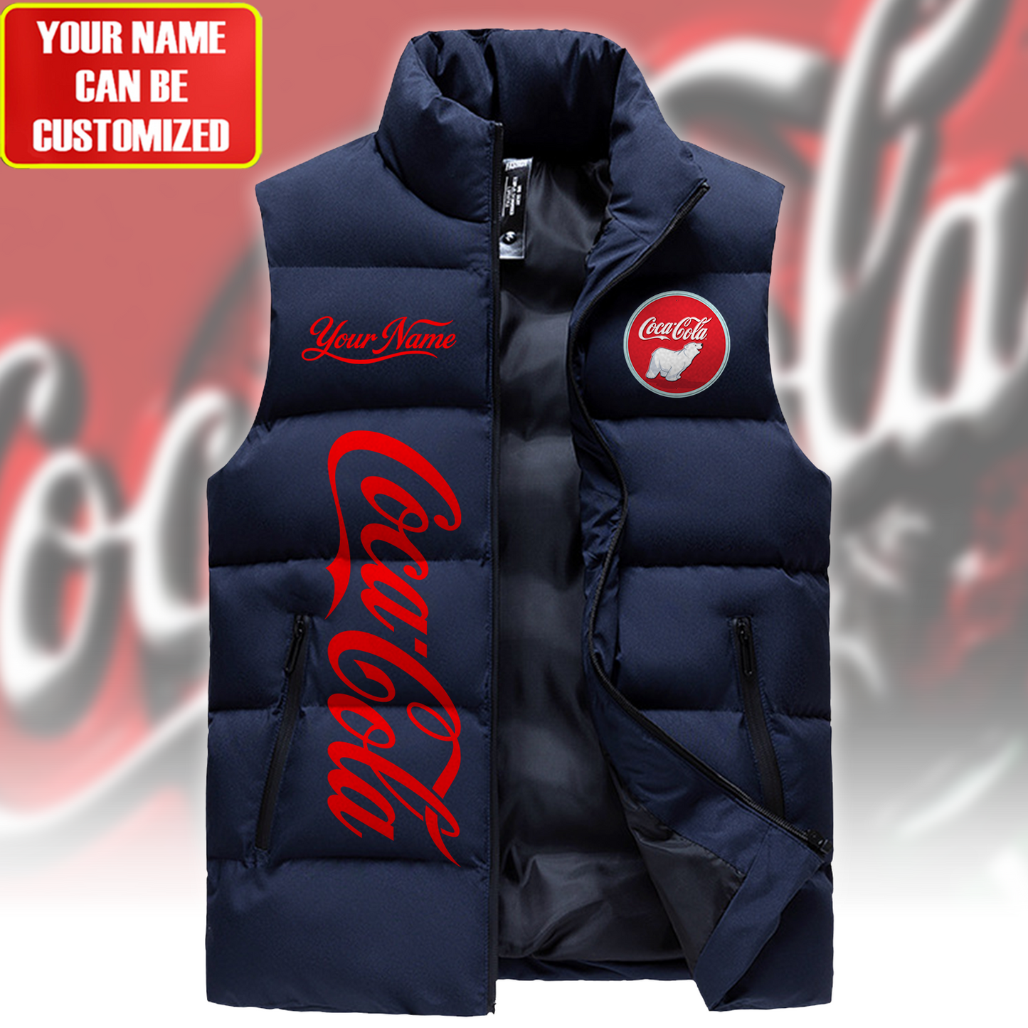 Cola Sleeveless Windproof Puffer Jacket