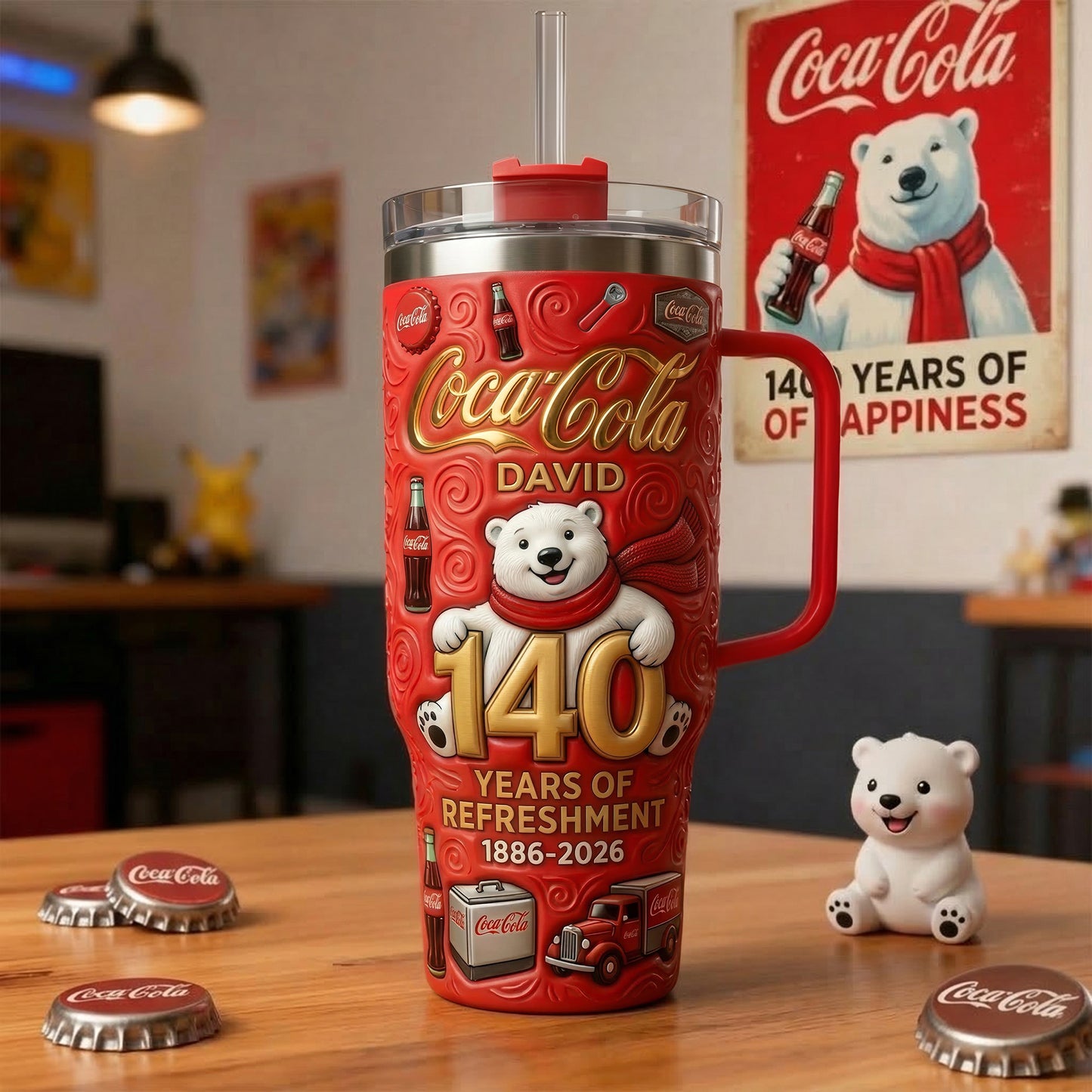 Cola 140 Years Anniversary Insulated Tumbler 30oz, Cola Tumbler 40oz