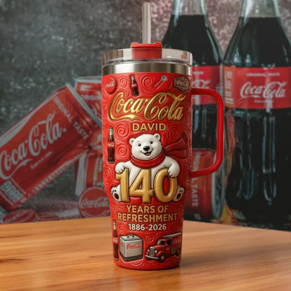 Cola 140 Years Anniversary Insulated Tumbler 30oz, Cola Tumbler 40oz