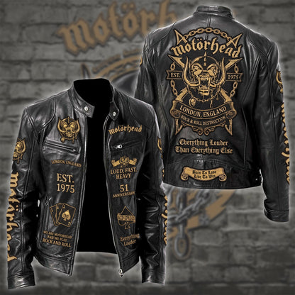 MH Rock Collar Leather Jacket