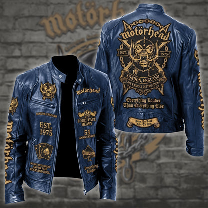 MH Rock Collar Leather Jacket