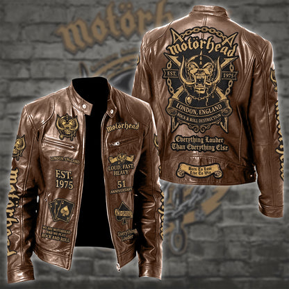 MH Rock Collar Leather Jacket