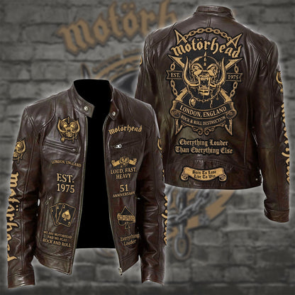 MH Rock Collar Leather Jacket