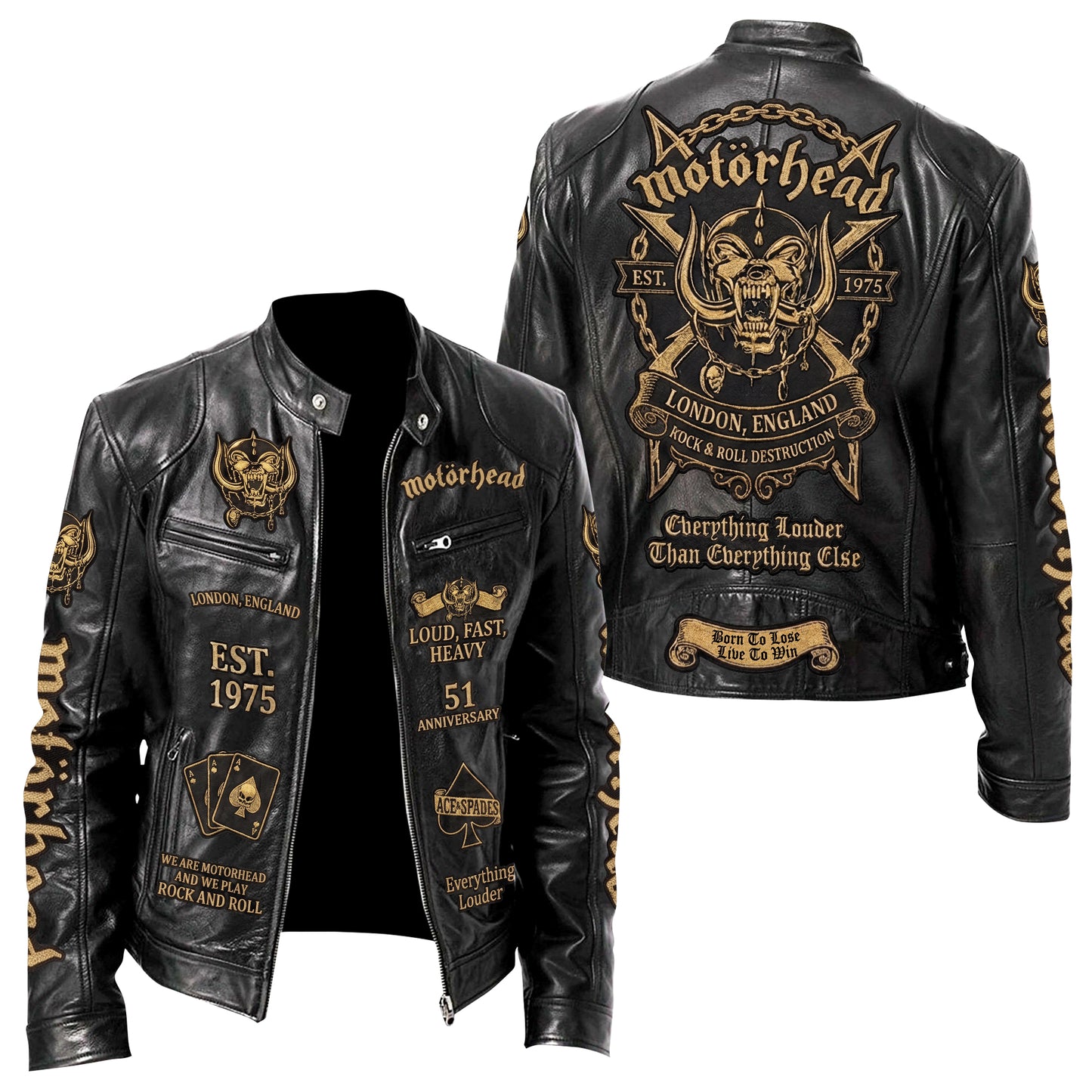 MH Rock Collar Leather Jacket