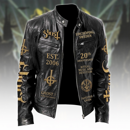 Ghost 20th Anniversary Zipper Collar Leather Jacket (2006-2026)
