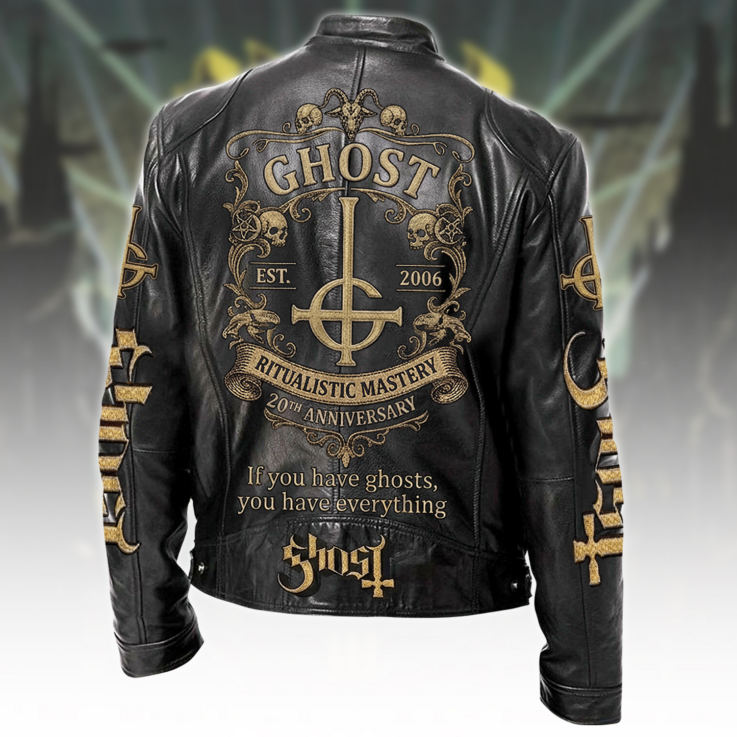 Ghost 20th Anniversary Zipper Collar Leather Jacket (2006-2026)