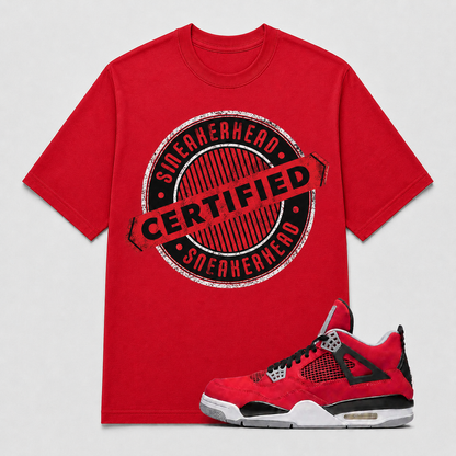 "CERTIFIED" Shirt To Match AJ 4 Retro ‘Toro Bravo’, AJ 4 Matching Shirt