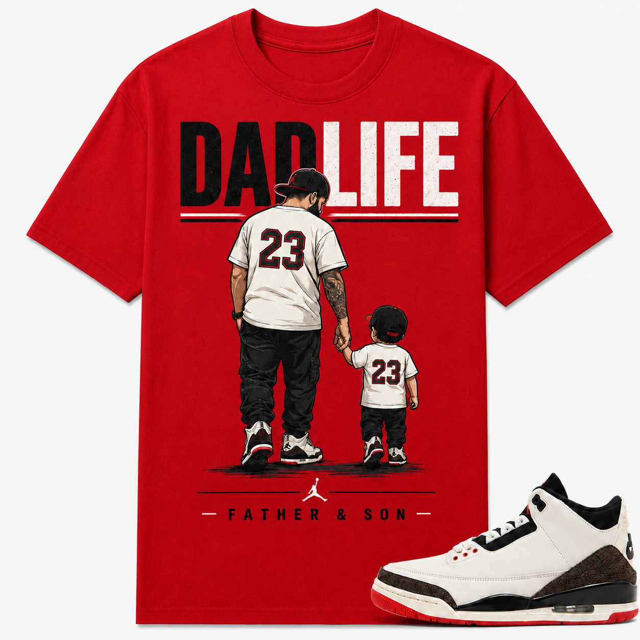 DAD LIFE Shirt To Match AJ 3 Retro World's Best Dad, AJ 3 Matching Shirt, Farther's Day Gift
