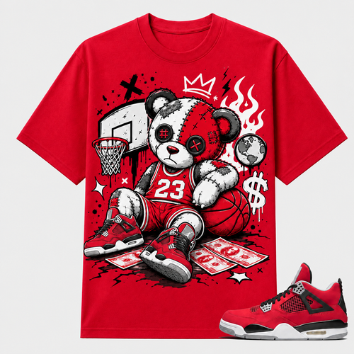 BEAR X BASKETBALL Shirt To Match JD 4 Toro Bravo, JD 4 Toro Bravo Matching Shirt