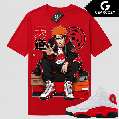 "PAIN AKATSUKI" Shirt To Match AJ 13 Retro OG 'Chicago', AJ 13 Matching Shirt