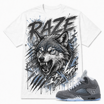 RAZE Shirt To Match AJ 5 Wolf Grey, AJ 5 Matching Shirt