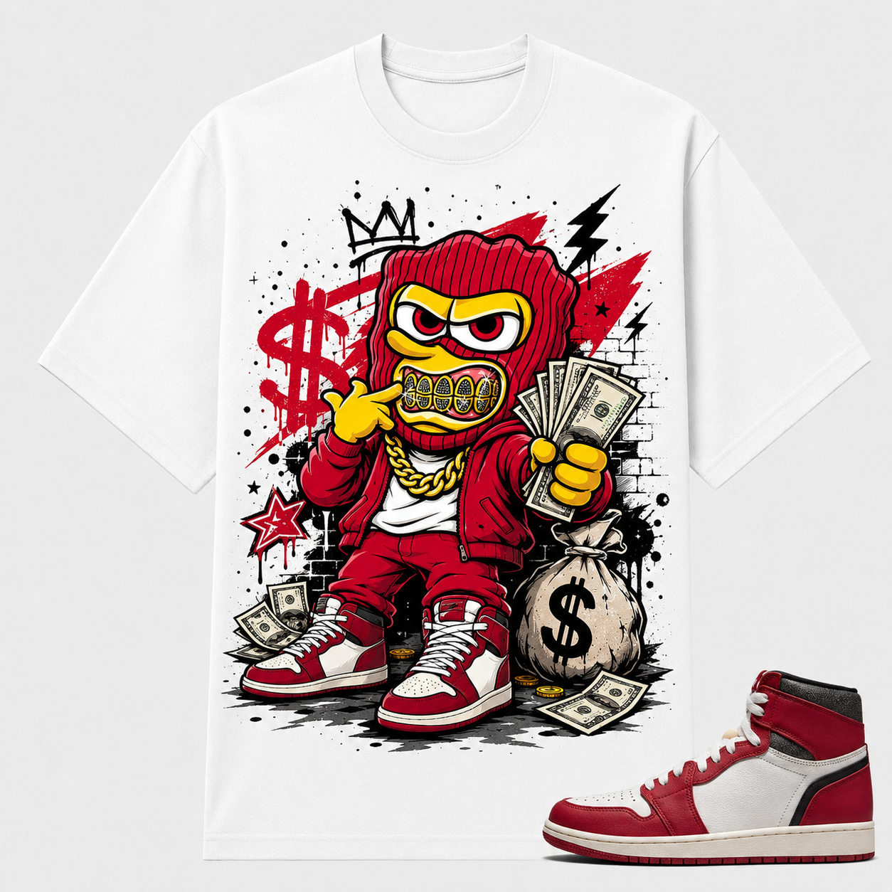 MONEY GANGZ Shirt To Match AJ 1 Retro High Lost & Found, AJ 1 Matching Shirt