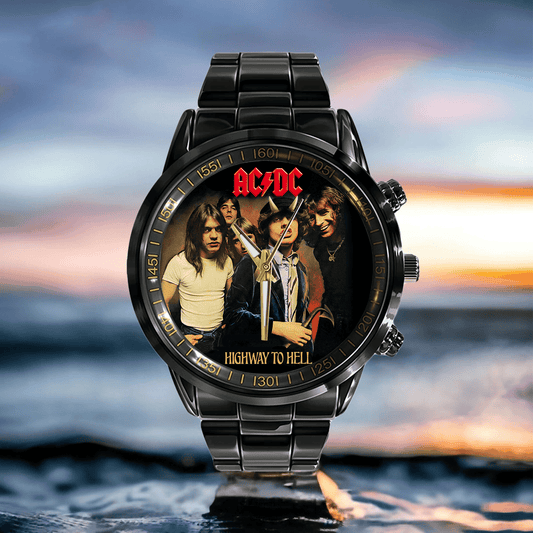 AC Highway To Hell Luxury Stainless Steel Watch Q240307
