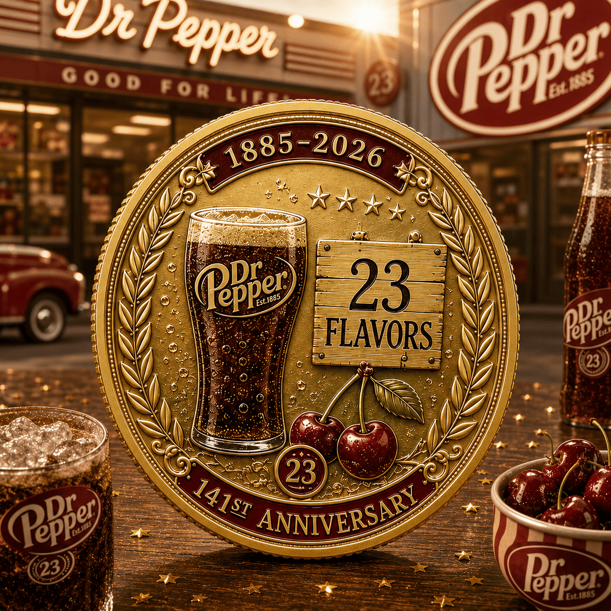 Dr Pepper 141ST Anniversary Commemorative Coin V3