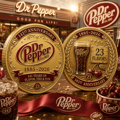 Dr Pepper 141ST Anniversary Commemorative Coin V3