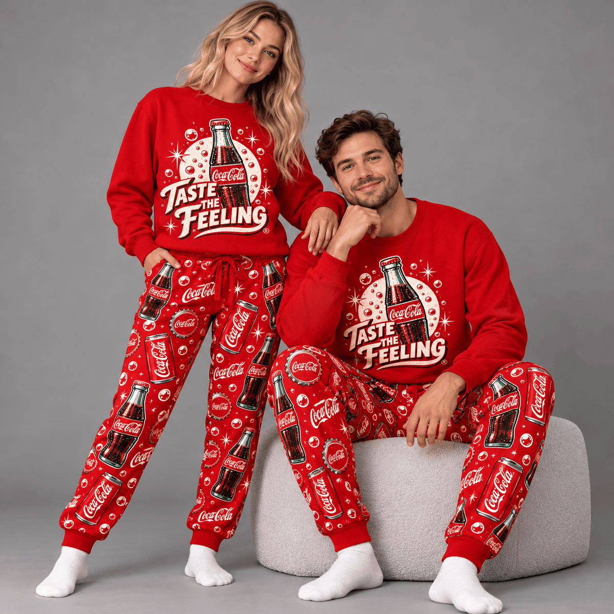Cola Taste The Feeling Unisex Sweatshirt And Sweatpant Set