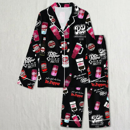 Dr Pepper Drinks Pajamas Set