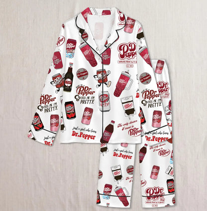 Dr Pepper Drinks Pajamas Set