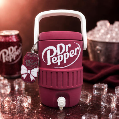 Dr Pepper Mini Cooler Jug Can Holder, Dr Pepper Lover Desk Decor