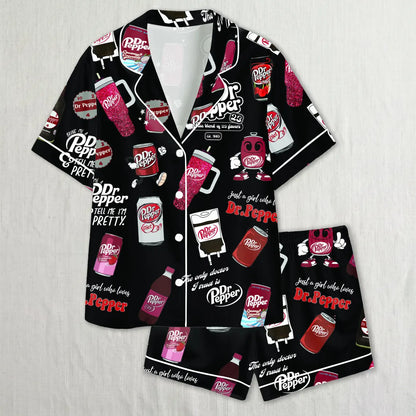 Dr Pepper Drinks Pajamas Set